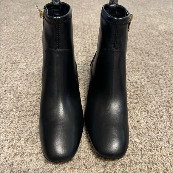 Coach Leather Nala bootie, leather and Signature coated canvas Block heel black - Picture 5 of 11